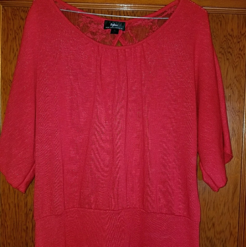 Byline classic sexy top with lace back